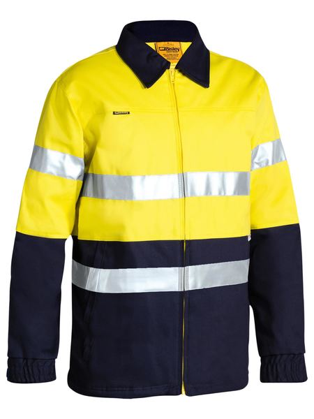 BISLEY BK6710T Taped Two Tone HiVis Drill Jacket