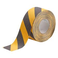 Yellow/Black Hazard Stripe Anti-Slip Tape