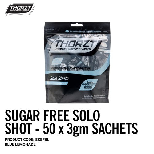 THORZT Sugar Free Solo Shot - 50 x 3gm Sachets - Blue Lemonade