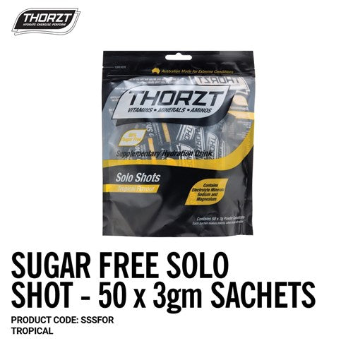 THORZT Sugar Free Solo Shot - 50 x 3gm Sachets - Tropical