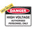 METAL DANGER SAFETY SIGNS 450mm x 650mm