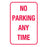 Parking & No Parking Sign - No Parking Any Time