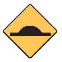 Regulatory Traffic Sign - Speed Hump Symbol