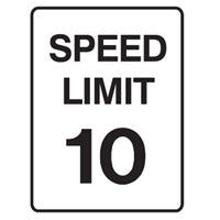 Speed Limit Sign - Speed Limit 10